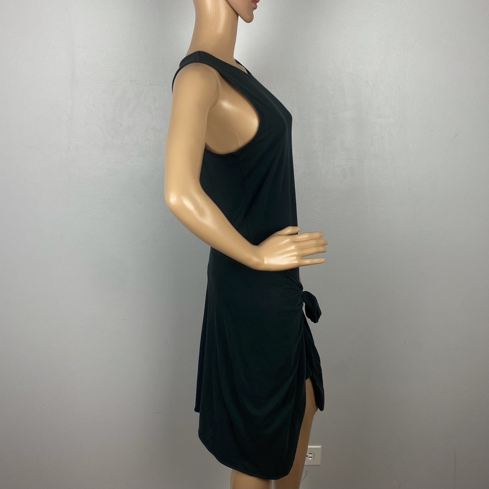 NEW RAILS BLACK SLEEVELESS TIE FRONT MINI DRESS - Picture 4 of 7